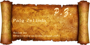 Palg Zelinda névjegykártya